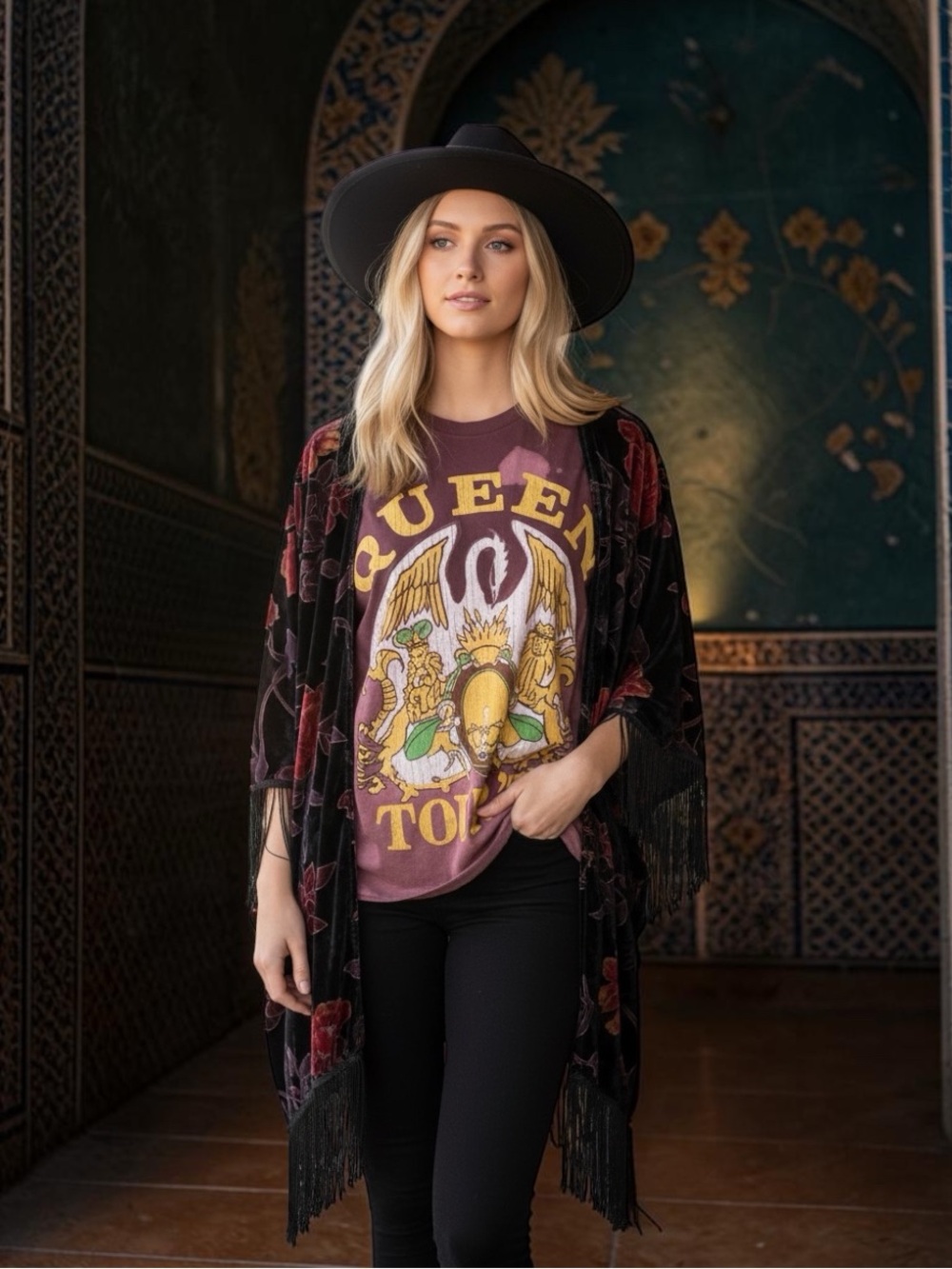Custom One-of-a- kind Queen Poncho Top